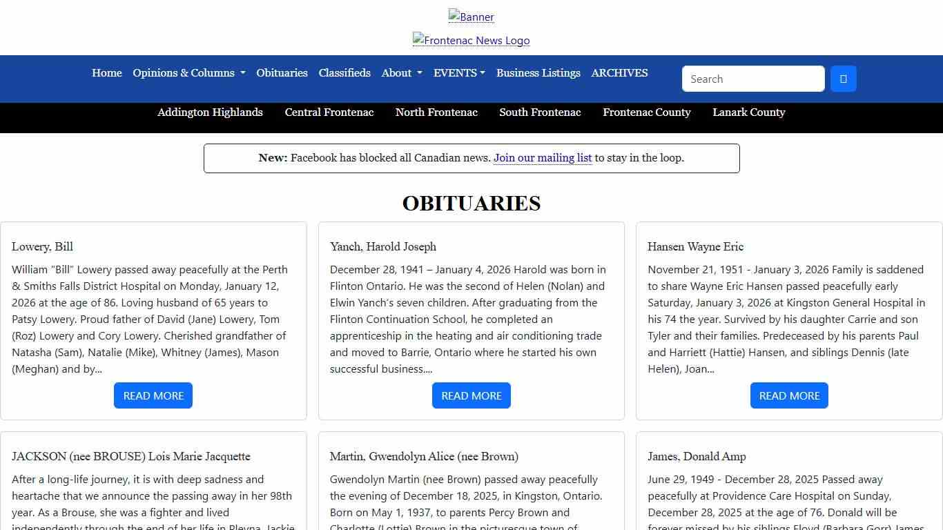 Frontenac News